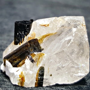 50.0 CT First Class Well Terminated Green Color Natural Tourmaline Crystals Bunch Combine Quartz Crystal Specimen