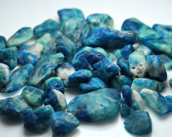 Rare Blue Afghanite Crystals Lot 50 GM Facet and Cab Grade Blue Afghanite Crystals Lot for Jewelry