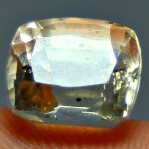 7.0 Ct Herkimer Diamond Quartz Cushion Cut Loose Gemstone, Baluchistan Pakistan - Herkimer Carbon Diamond Quartz Gemstone for Rings