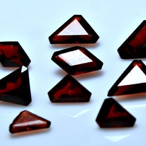 9.0 CT Eye Clean Red Garnet Brilliant Cut Gemstones Lot - Unheated Untreated Natural Garnet Loose Gemstones Lot For Jewelry