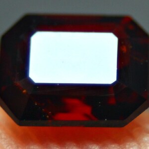 World Rare Gondroradite Garnet Loop Clean Emerald Cut Loose Gemstone for Rings 1.0 CT Gem Grade Rarest Gondroradite Garnet for Collectors