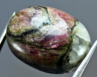 36.0 CT Multicolor Turmalin Cabochon - seltener ovaler Edelstein, Afghanistan