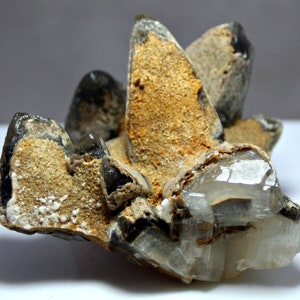205.0 Gm Dragon's Tooth Calcite Crystals Bunch Specimen, Baluchistan Pakistan - Full Terminated Natural Dog's Tooth Calcite Crystal Specimen