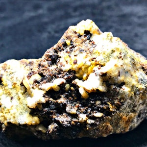 206.0 GM All in One Rare Red Color Full Terminated Natural Vesuvianite Garnet Combine Adaloria and Calcite Specimen