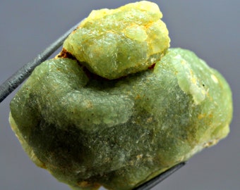 Sea Green Prehnite Crystal Specimen, 268.0 CT Natural Gemstone