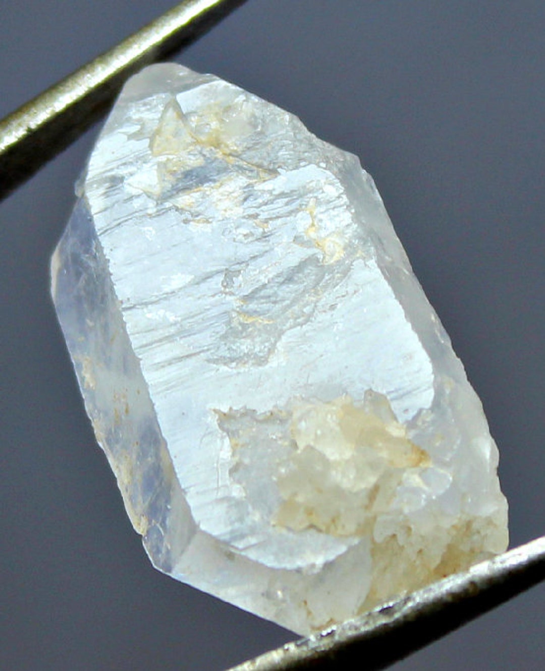 Real Quartz 33.0 CT Handsome Rare Raw Quartz Crystal - Well Terminated Rough Fully ...