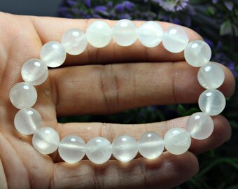 YITAIYUAN Bracciale, 7 Braccialetto Di Perline Di Pietra Naturale Braccialetto Elastico Di Pietra Di Luna Bianca Yoga Moda Fascino Gioielli Ciondolo In Argento Per Le Donne Regalo Di Comple