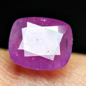 Hot Pink Ruby Stone– Natural Cushion Cut Loose Gemstone, Jagdalek Mine Afghanistan for Rings 1.0 Ct