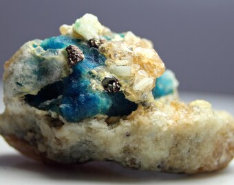 Blue Afghanite Crystal Specimen – Phlogopite and Mica Matrix, 208 CT