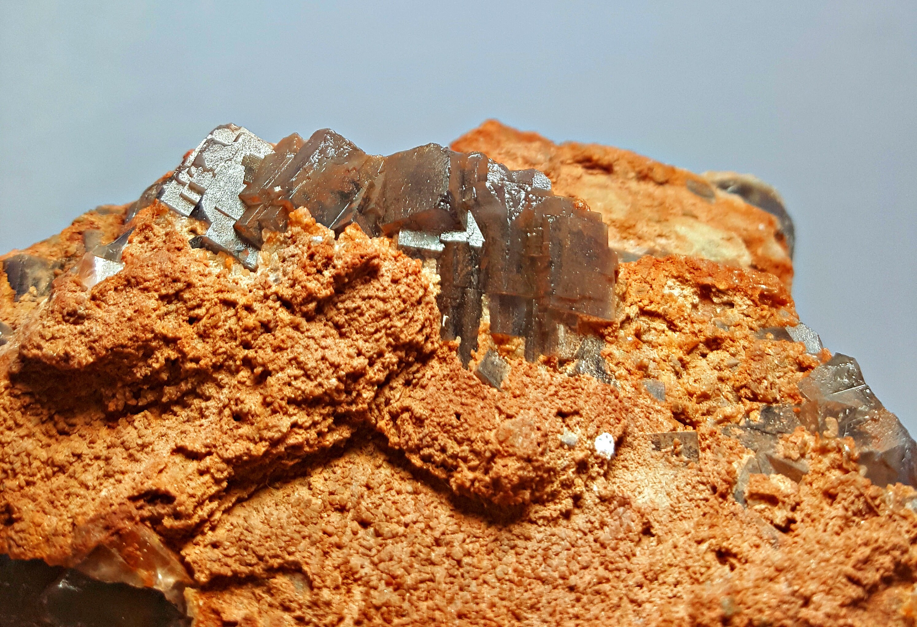 605.0 Gm Unusual Pyramid Shape Terminated Cubical Blue Fluorite Combine ...