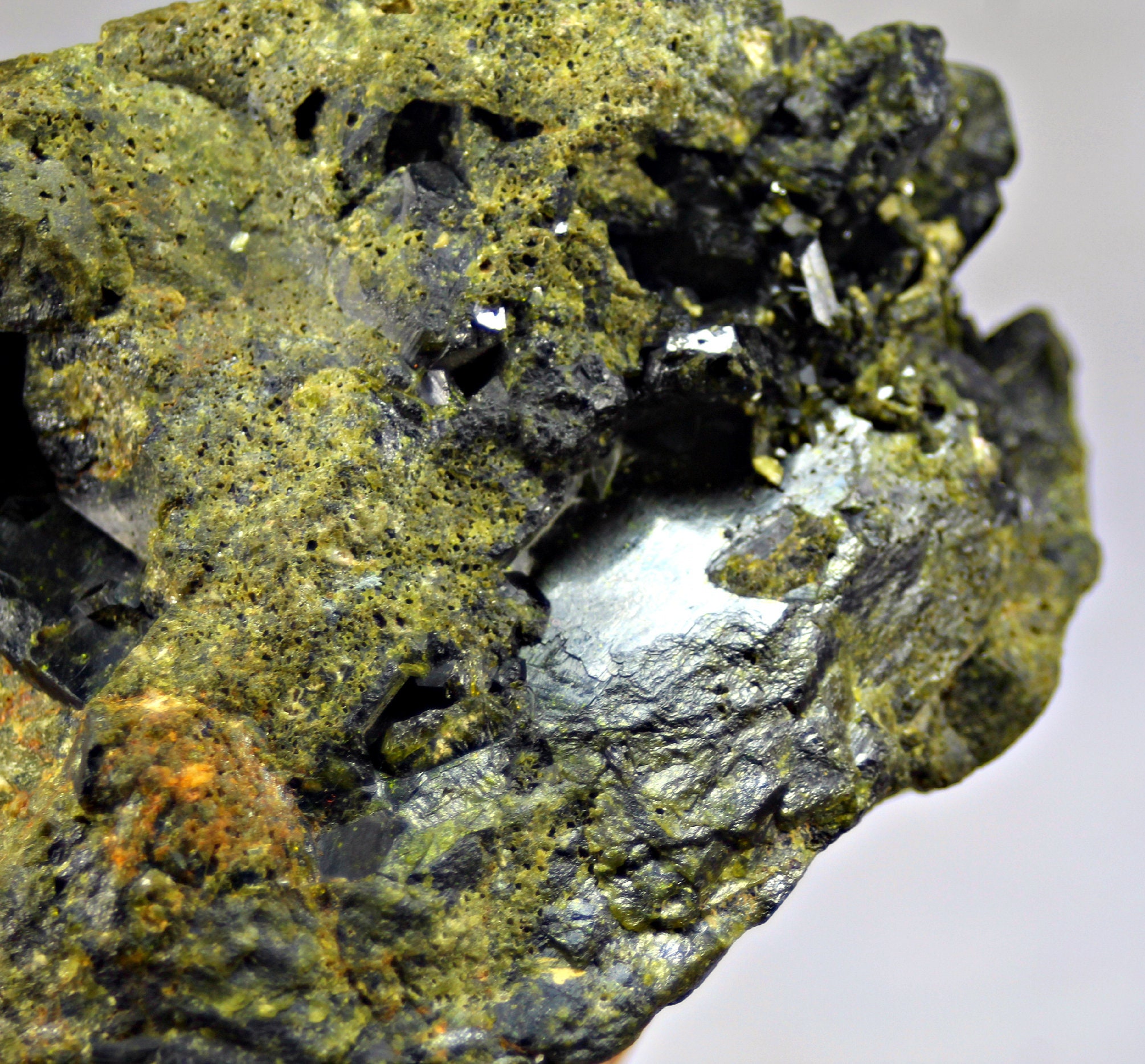416.0 GM Spectacular Green Epidote Crystals Specimen