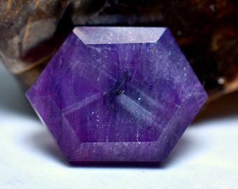 5,70 CT klassieke opzichtige transparante natuurlijke rode ster robijn trapiche korund edelsteen Pakistan/zeldzame trapiche korund/rode trapiche korund