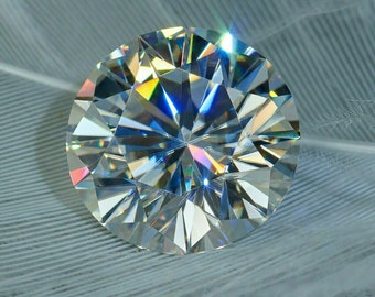 2.0 CT Gigantic Round Natural Moisonite Top Quality Luster Transparent Loose Gemstone/Diamond Cut Gemstone/Best Quality Mosanite/Rare Gem