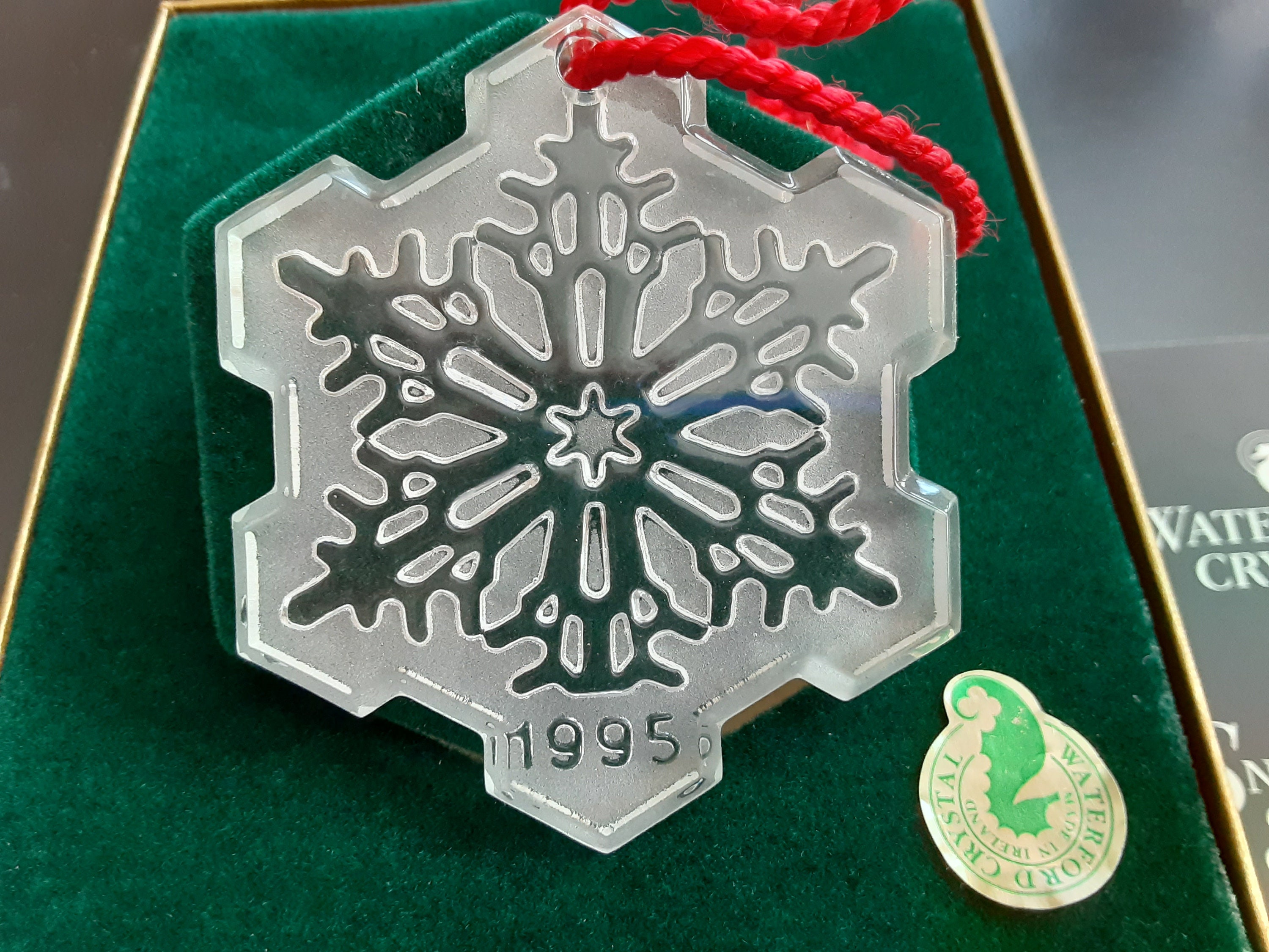 Waterford Snow Crystal Collection Ornament 3rd Edition 1995 Etsy