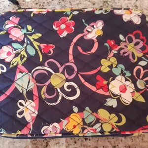 Vera Bradley Zippered Bag "Ribbons"  (Retired Pattern)
