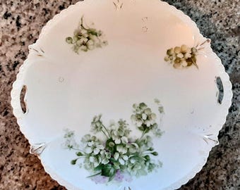 China Cake Plate/Server w/Handles - Antique 1880s/R S Prussia