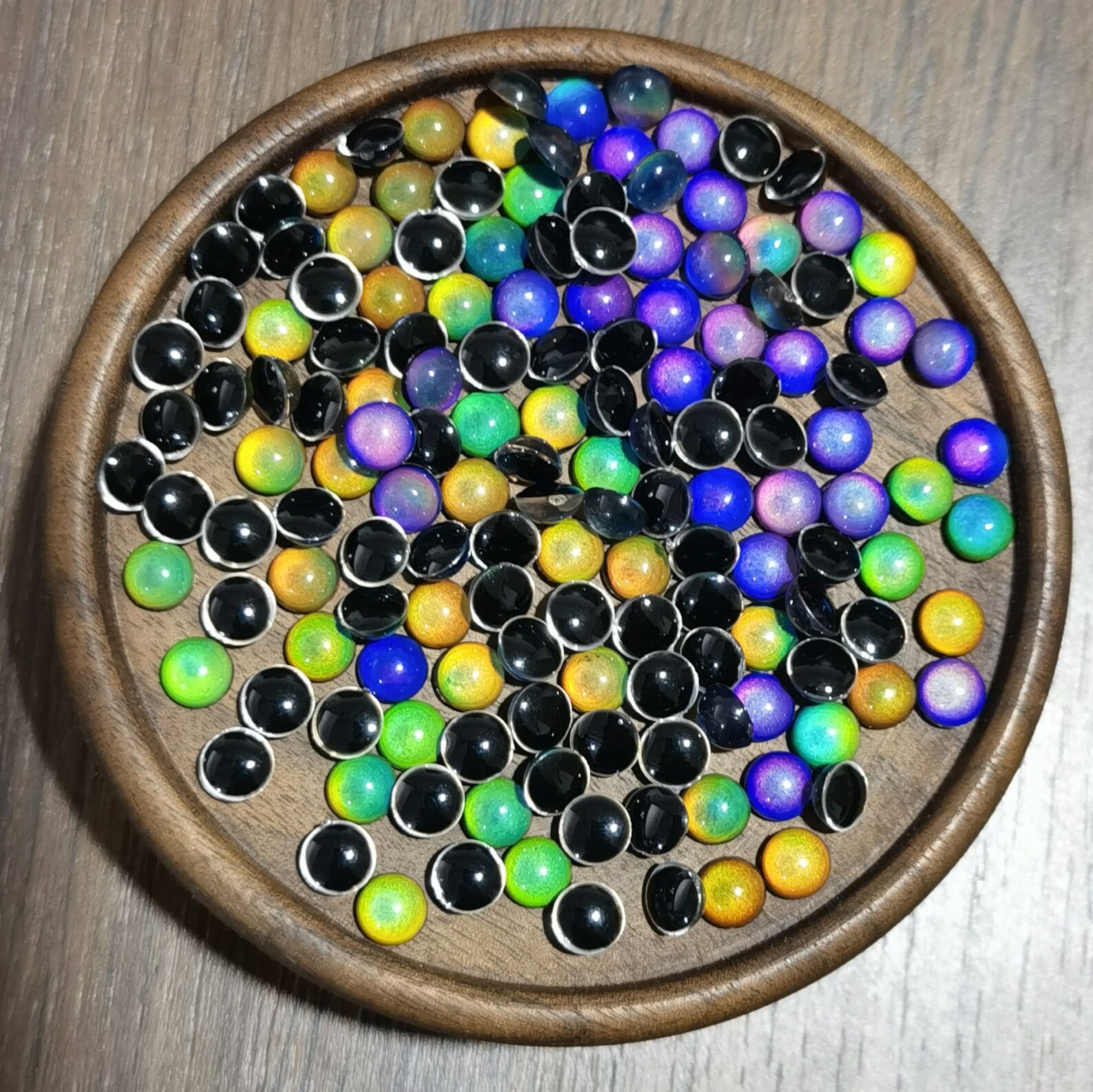 Mood Stones Round Shape Color Change Mood Cabochon for DIY Etsy