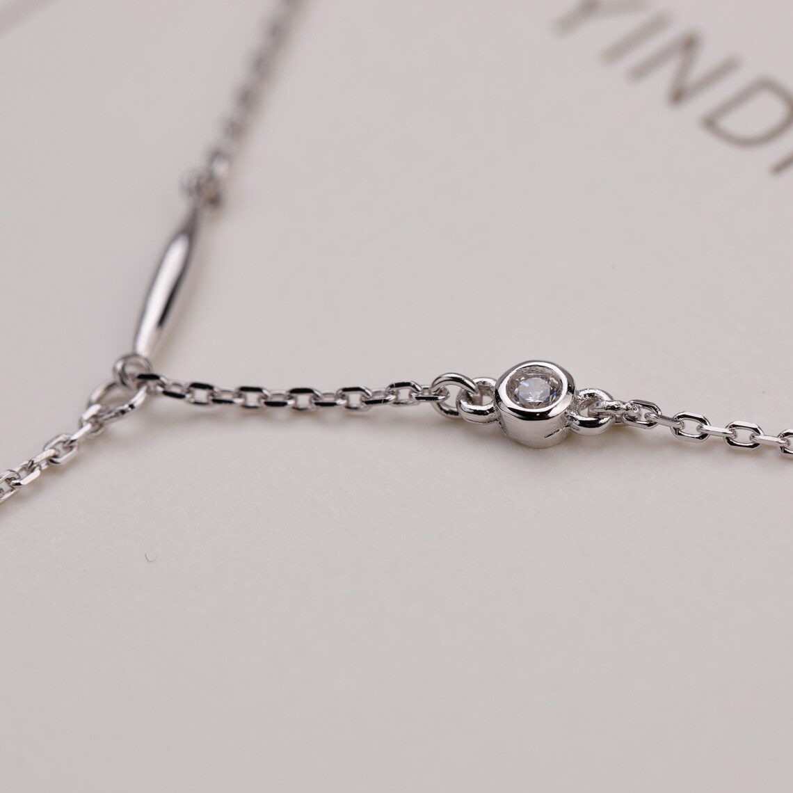 Silver Bar Necklace 925 Sterling Silver Solid Etsy