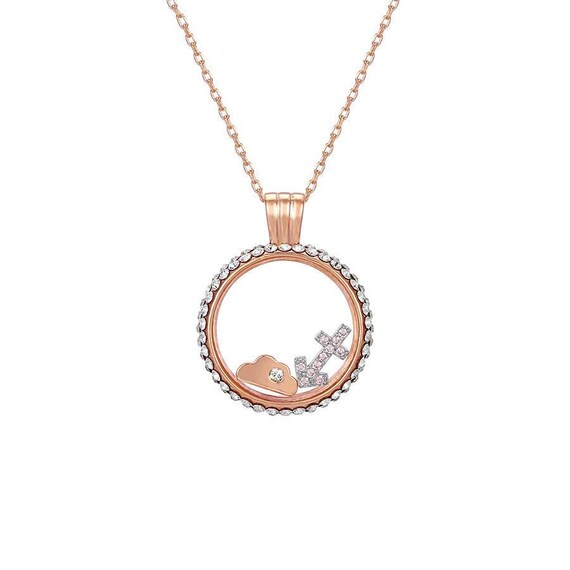 Sagittarius zodiac Swarovski crystal necklace beautiful star sign design great astrology gift for women