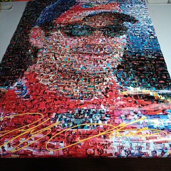 Jeff Gordon NASCAR VTG 2002 Photo Collage Poster 22x34