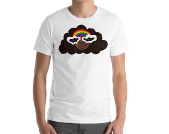 T-shirt unisexe aux teintes arc-en-ciel