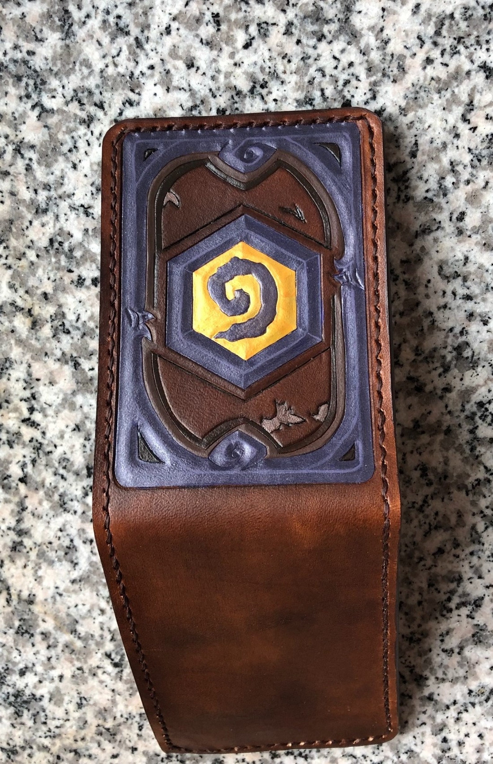 Hearthstone Legendary Leather Handcrafted Wallet Hearthstone Etsy