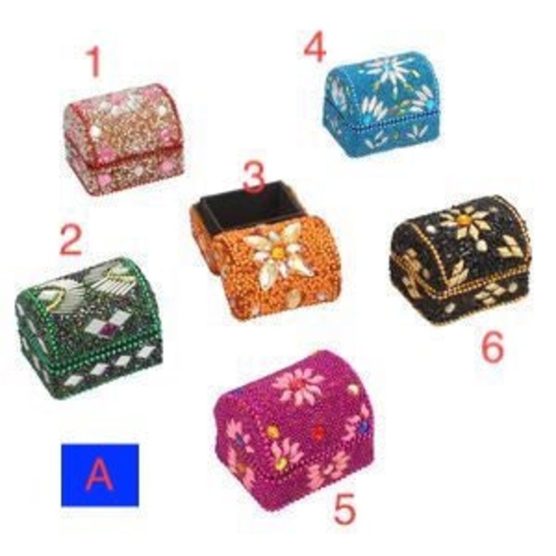 Multicolor Mini Wooden Chest Gift Box Etsy