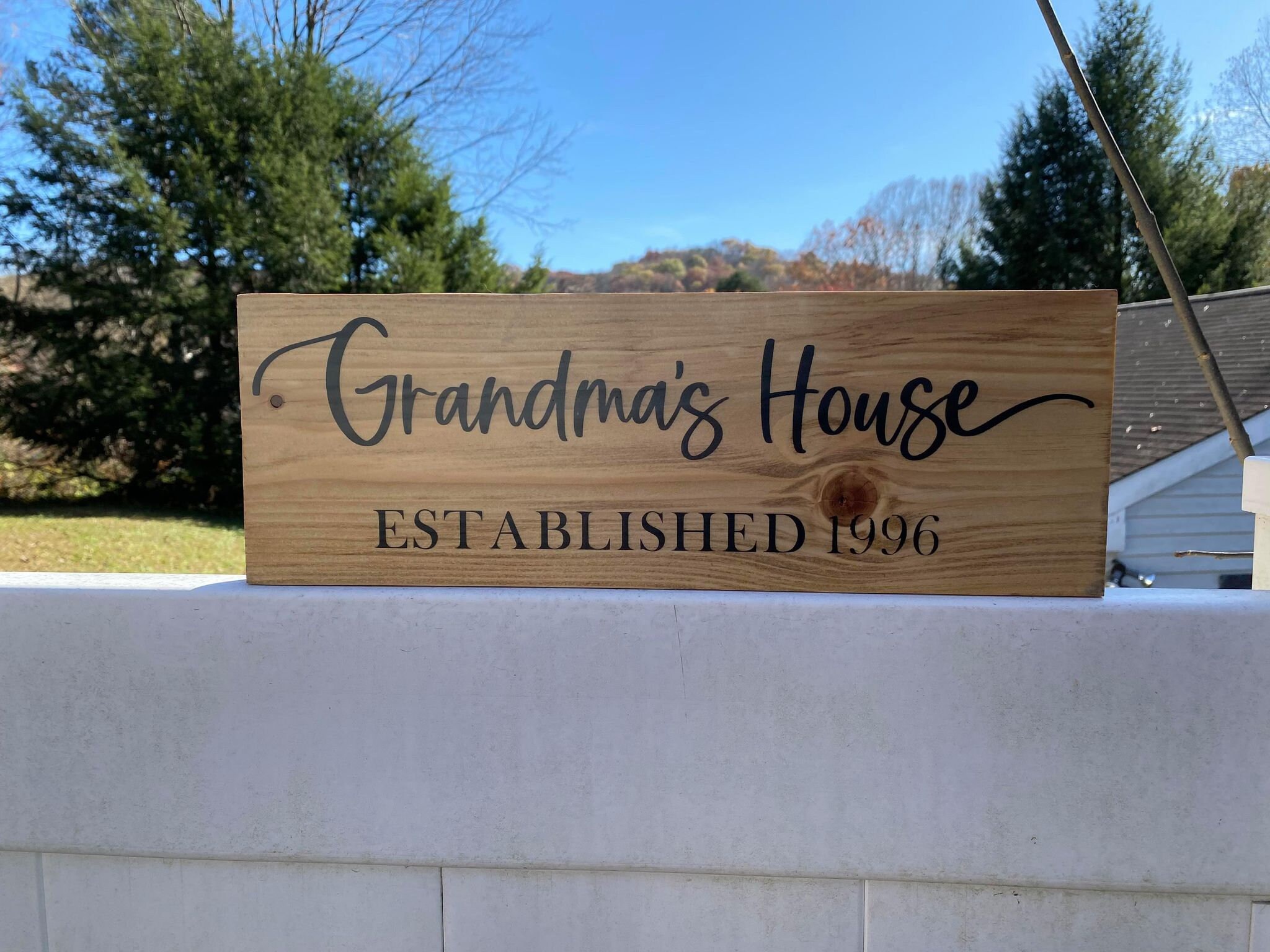 Grandma's House Wood Sign Gift for Grandma Pregnancy Etsy