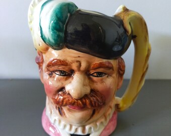 Royal Daulton style character mug in vintage earthenware ceramic