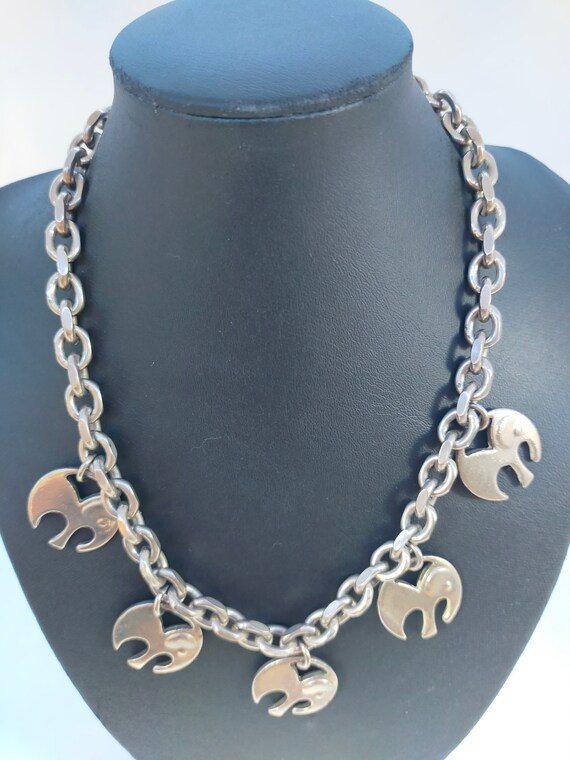 Rare Agatha Paris vintage chain necklace with ele… - image 3