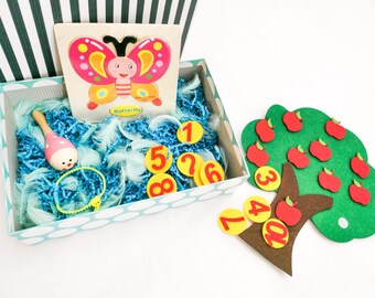 Montessori, Bebé, Juguetes, Educación, Aprendizaje, Regalo, Caja