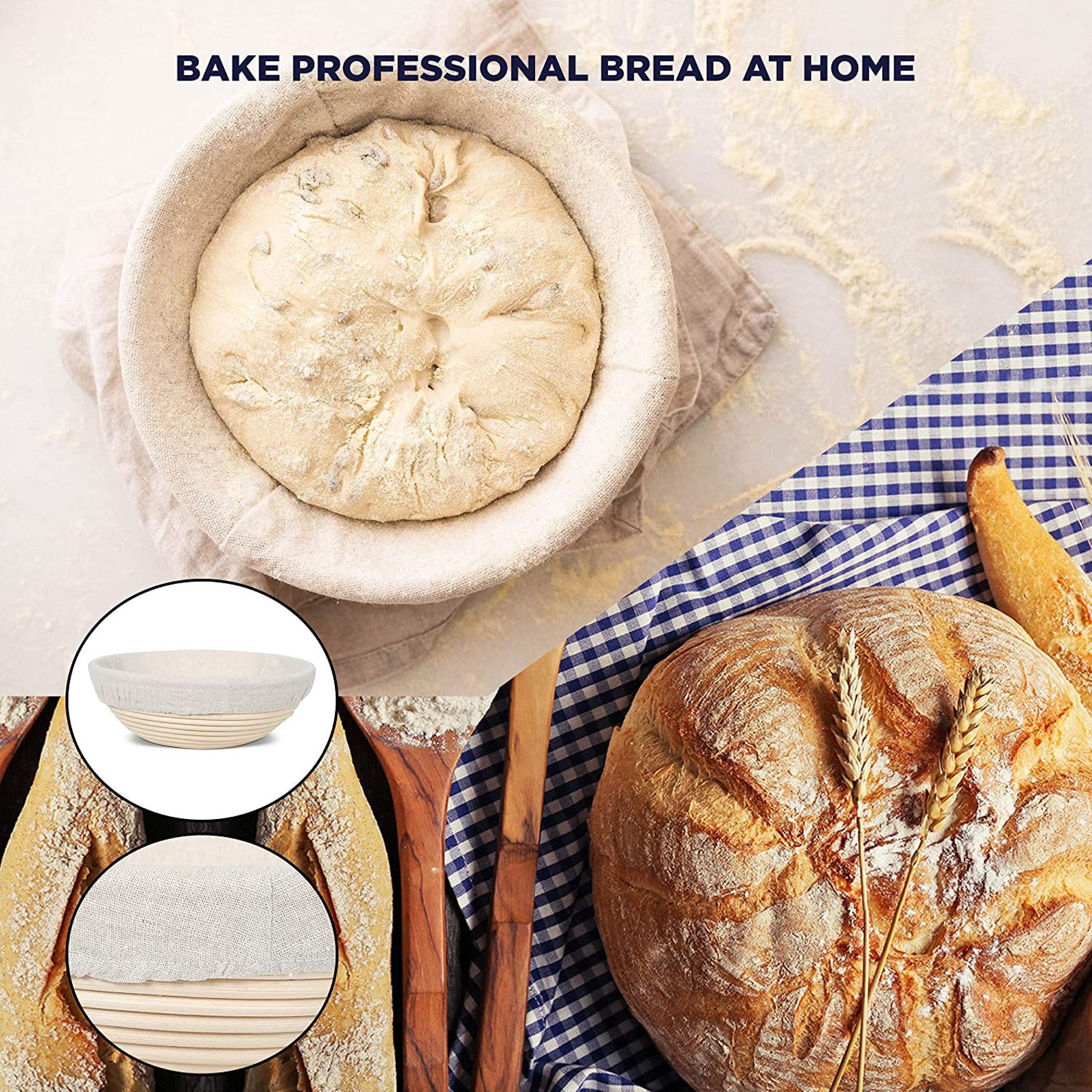 Premium Round Bread Proofing Basket Professional Etsy