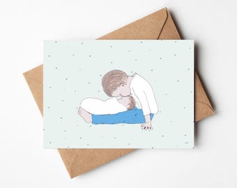Geschwister Mint - Newborn - Geburtskarte
