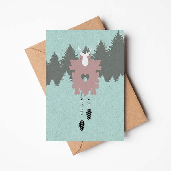 Cuckoo Clock Black Forest Love - Black Forest Map