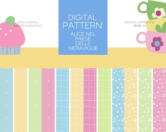 DIGITAL PATTERN: Alice in Wonderland