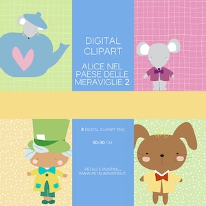 DIGITAL CLIPART: Alice in Wonderland 2