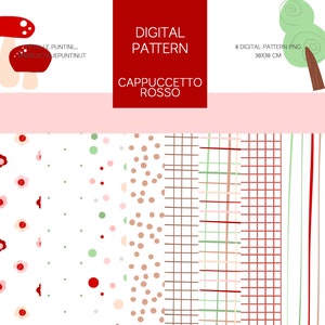 DIGITAL PATTERN: Cappuccetto Rosso