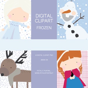 DIGITAL CLIPART: Frozen