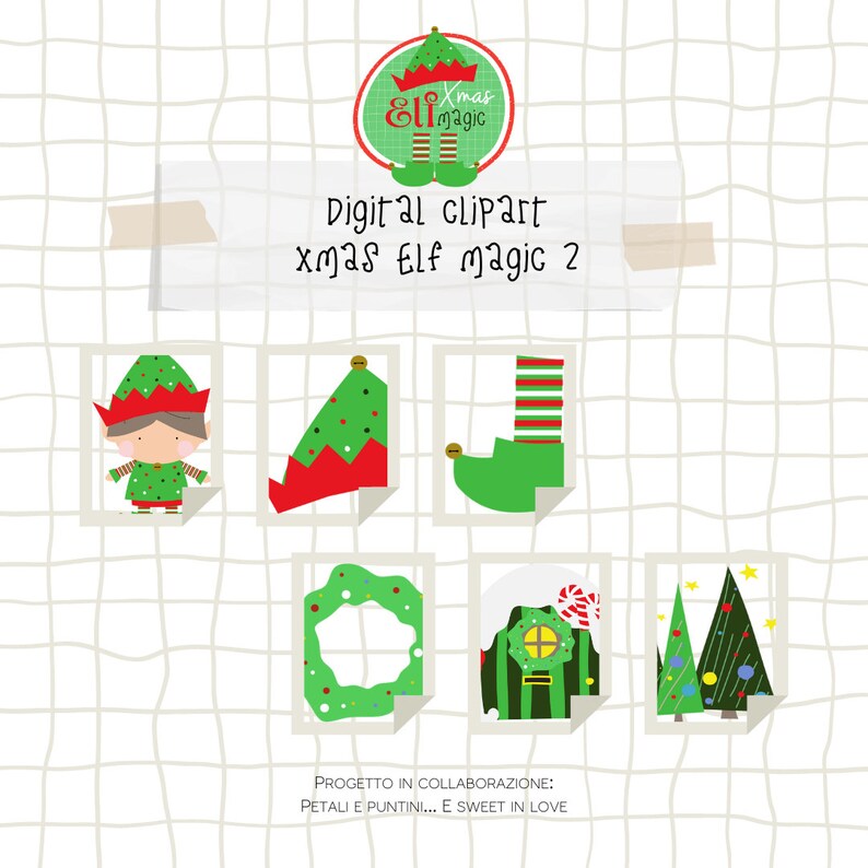 CLIPART Xmas Elf Magic 2 image 1