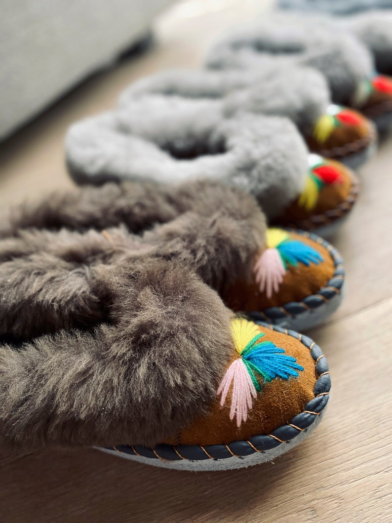 embroidered moccasin slippers