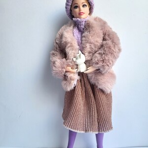 Barbie doll fur coat sale