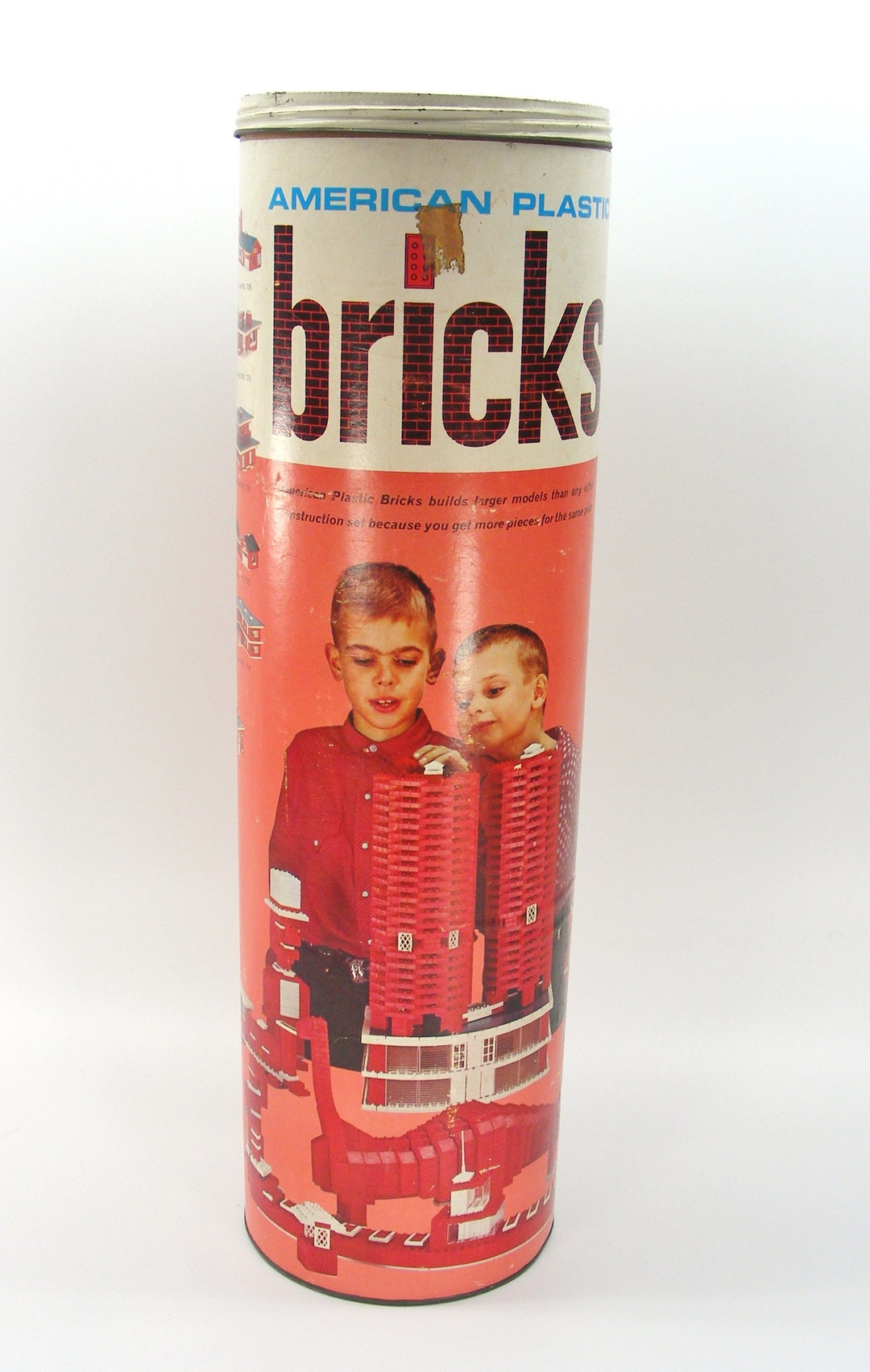 American Plastic Bricks by Elgo Building Blocks Toy, 1960's No. 735