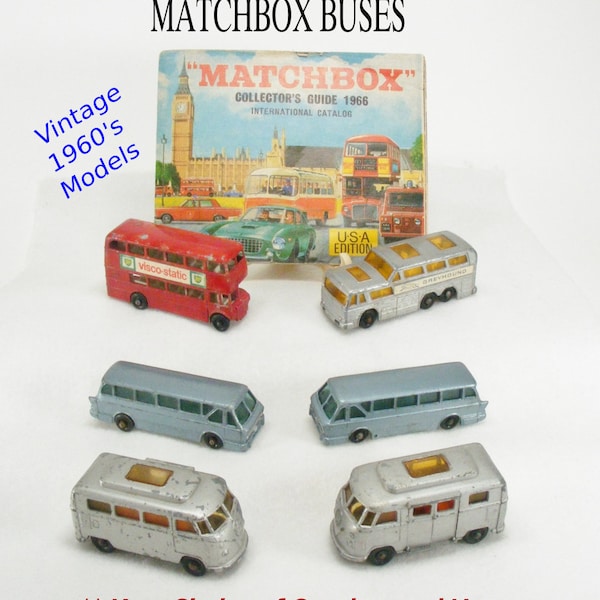 Lesney Matchbox 1960's Buses, Coaches and Vans ** Your Choice Prices Vary