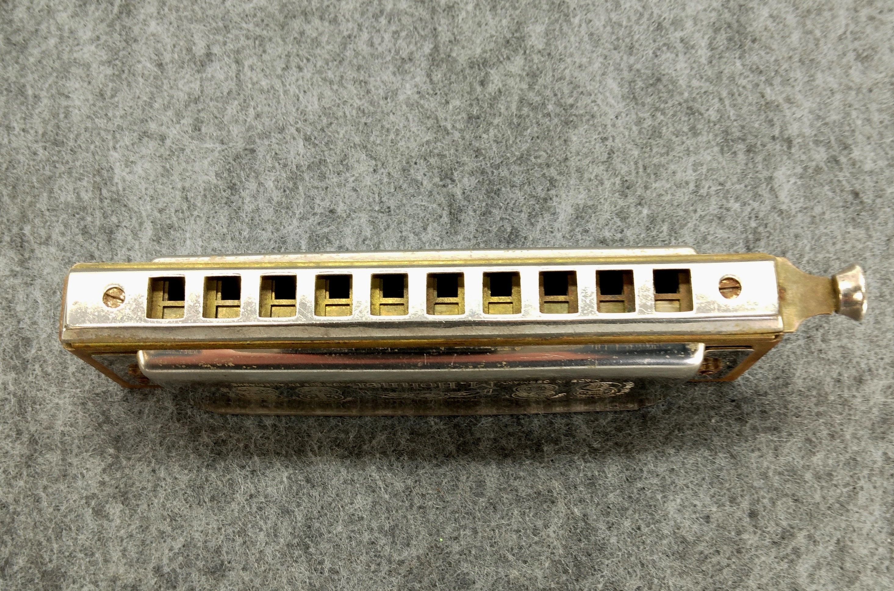 Hohner the Chromonica Harmonica 260, Key of C, Star Trademark, Push Slide.  Pear Wood Comb Vintage Pre WWII - Etsy