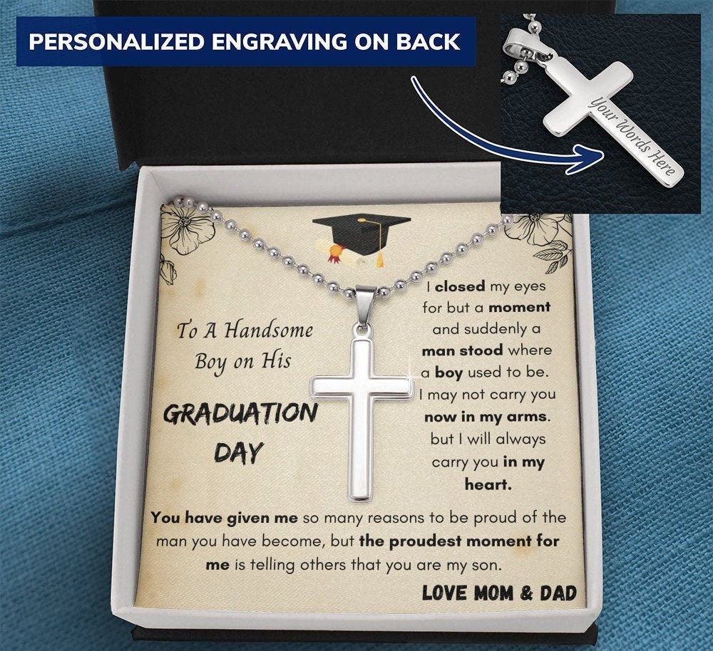 Graduation Gift for Him Graduation Gift Necklace College Etsy