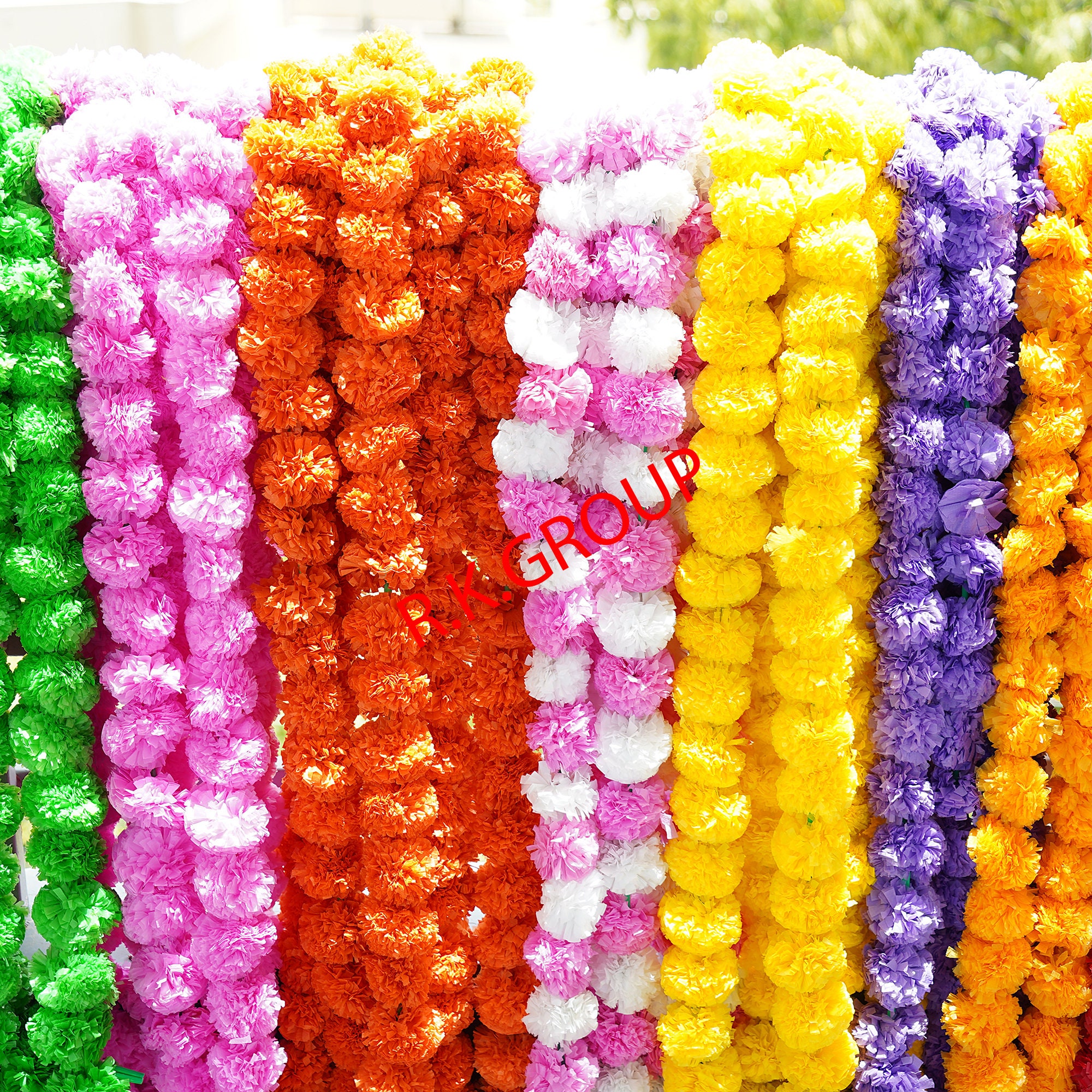 Artificial Marigold Flower Garlands Vine Wedding Indian Event Etsy UK