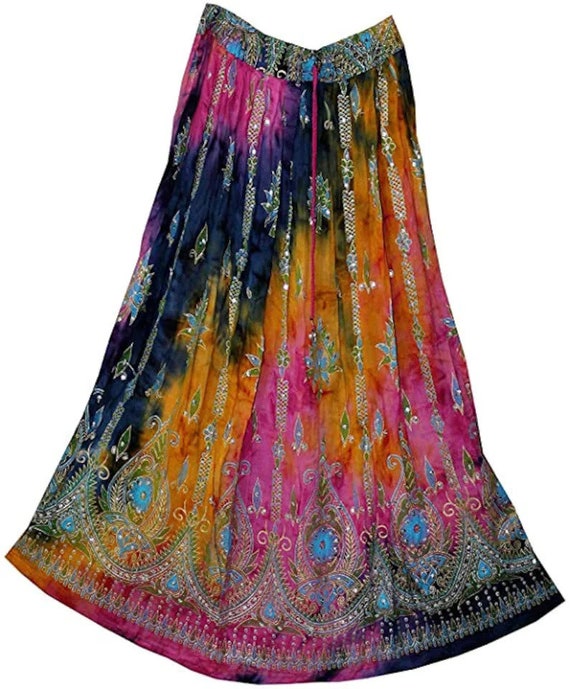 Tie dye top indian skirt