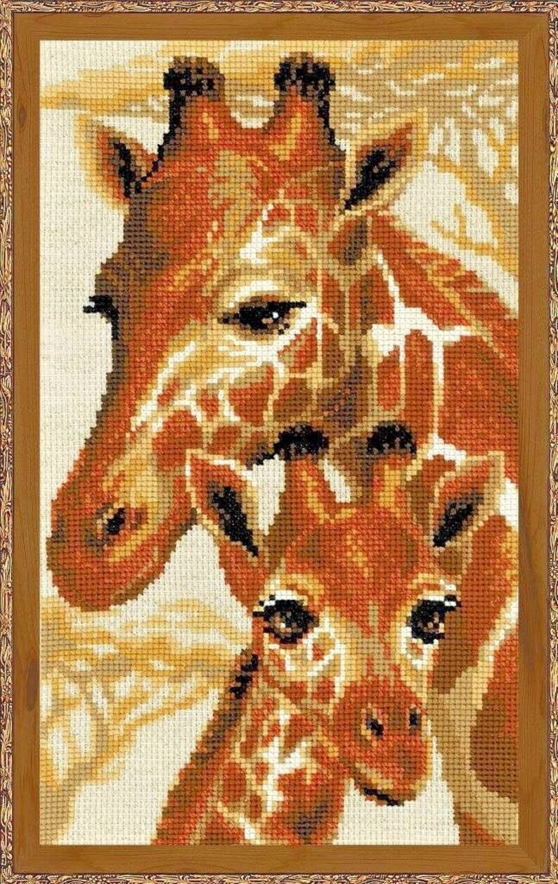 Counted Cross Stitch Kit RIOLIS Giraffes