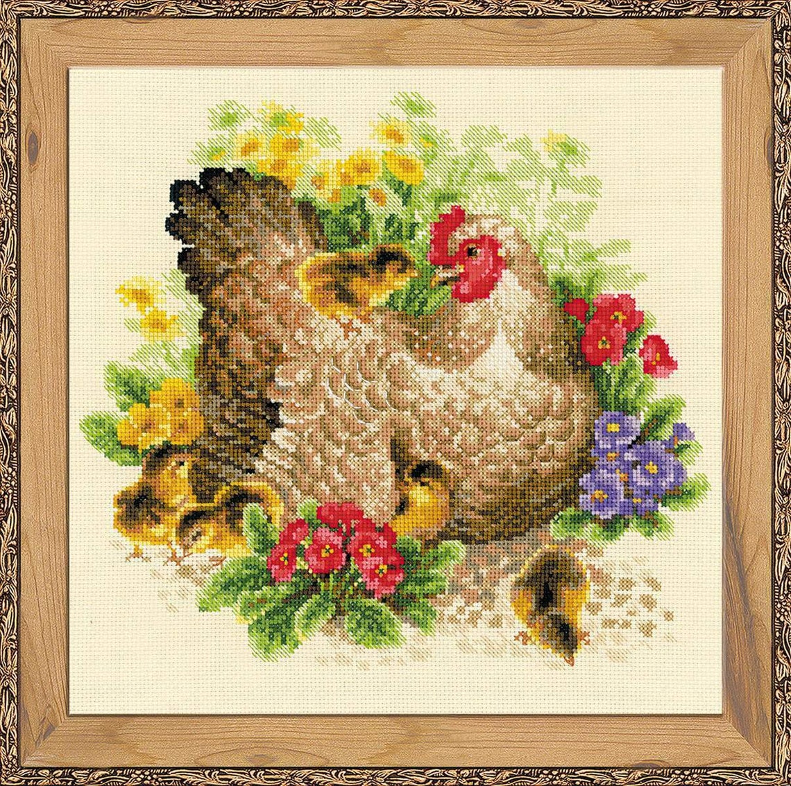 Counted Cross Stitch Kit RIOLIS CHICKEN | Etsy