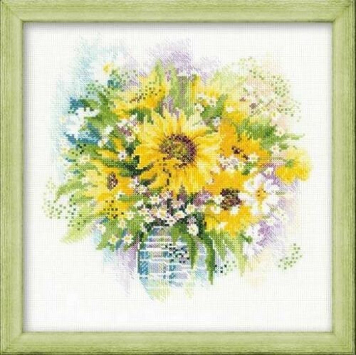 Counted Cross Stitch Kit RIOLIS SUNFLOWERS Etsy
